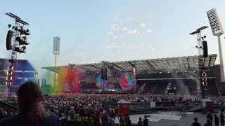 Coldplay  Intro amp A Head Full of Dreams amp Yellow  Stade RoiBaudouin Brussels 21062017 [upl. by Temme995]