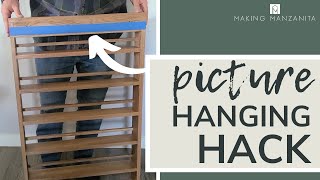 Picture Hanging Hack With Painters Tape [upl. by Slocum646]