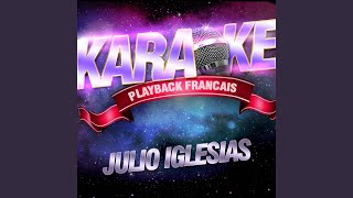 Où Est Passé Ma Bohême — Karaoké Playback Avec Choeurs — Rendu Célèbre Par Julio Iglesias [upl. by Kristianson]