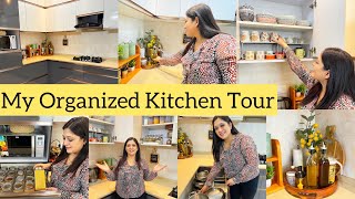 My kitchen tourMy organized Kitchen tourKitchen OrganizationKitchen tourKitchen Organizers [upl. by Idur949]