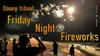 Coney Island Friday Night Fireworks July 1st 2022 [upl. by Perkoff]