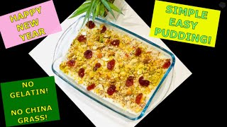 Easy Dessert Bread and Milk pudding Bread pudding in malayalam No gelatine puddingsimple pudding [upl. by Nylhtiak906]