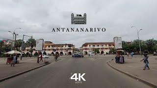 DRIVING DOWNTOWN ANTANANARIVO 🇲🇬 4K⁶⁰ [upl. by Nacnud559]