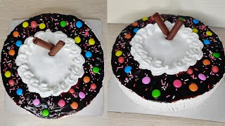 GEMS CHOCOLATE CAKE DECORATION IDEA shorts [upl. by Aydne]