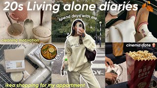 living alone in my 20s🍂💐كيفاش كندوز نهاري و انا ساكنة بوحدي🎀IKEA HOME SHOPPING🛍️cleaningcinema🍿 [upl. by Hills]