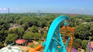 Tempesto front seat onride HD POV 60fps Busch Gardens Williamsburg [upl. by Ahsitneuq]