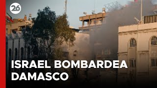 MEDIO ORIENTE  Bombardeo Devastador de Israel en Damasco [upl. by Notsle]