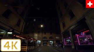 Pâquis Red Light District in Geneva Switzerland Driving  Autumn 2021【4K】Canton Genève Suisse [upl. by Eenyaj128]