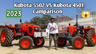 2023 kubota 4501 Vs Kubota 5502  kubota tractor comparison 5502 vs 4501 all features Wantvishal [upl. by Arnaud]