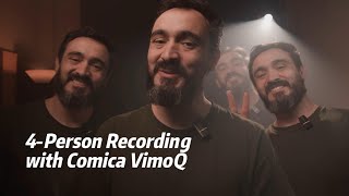 FOUR Person Recording with Comica VimoQ Best choice forshorts vlog interview podcast youtuber [upl. by Aitnuahs777]