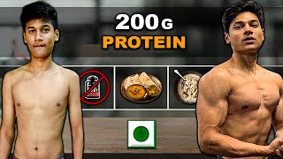 Vegetarian Full Day of Eating for Bulking  3500 Calories  200g Protein [upl. by Trebled]