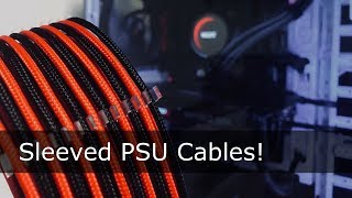 Installing Phanteks sleeved PSU Cables a cheap alternative to custom cables [upl. by Ilwain]