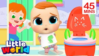 The Potty Song  More Kid Songs amp Nursery Rhymes by Little World [upl. by Graeme]