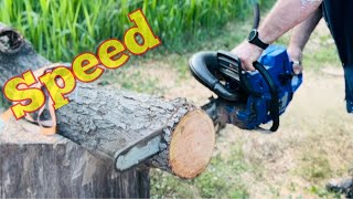 Simply Because It’s Fun Fast Chainsaw With Fast Chain bellhoppersaws [upl. by Louis850]