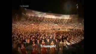 Latvian Song Festival 2008  quotManai dzimteneiquot To My Homeland ENGLISH translationsubtitles [upl. by Nelleeus]