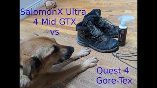 Salomon X Ultra 4 Mid GTX vs Quest 4 GoreTex hiking shoes  Which one should you get [upl. by Repip837]