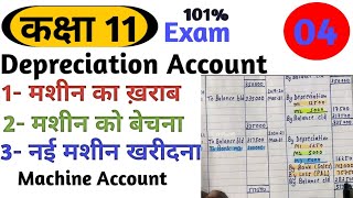 Machinery Account  sales and loss and depreciation  Part  4 exam questions 2024  B com and C A [upl. by Lonni]