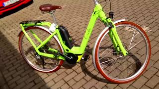 Rower elektryczny Cube Elly Ride Hybrid 500 Easy Entry GreenBlack 2018  Prezentacja roweru [upl. by Carissa142]