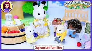 Sylvanian Families Calico Critters Juice Bar Unboxing Setup Play  Kids Toys [upl. by Dukie370]