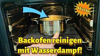 SO reinigst du einen stark verschmutzten BACKOFEN Backofen wie von selbst reinigen mit Hausmitteln [upl. by Mloc]