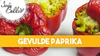 GEVULDE PAPRIKA  Sonja Bakker recept [upl. by Showker]