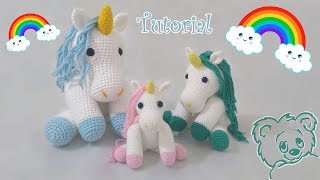 UNICÓRNIO AMIGURUMI PARTE 01  por ArteeManhaKids [upl. by Alberto]