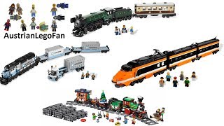 All LEGO City Train Sets Summer 2022 CompilationCollection Speed Build [upl. by Maggee]