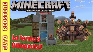 Comment fabriquer une ferme à villageois  TUTO Minecraft 121 MCPE Switch PS Xbox PC [upl. by Luthanen]