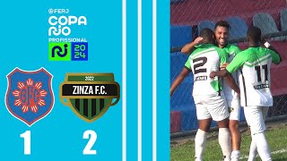 BONSUCESSO 1X2 ZINZANE  COPA RIO PROFISSIONAL 2024  3ª FASE  JOGO DE VOLTA [upl. by Hulda]