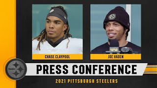 Steelers Press Conference Oct 27 Chase Claypool Joe Haden  Pittsburgh Steelers [upl. by Jillene65]