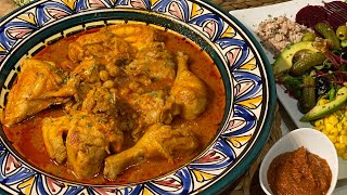 أسهل وألذ شطيطحة دجاج محرحرة🌶اكدولي على معقدة مليح 🤩 chtitha djadje un délice [upl. by Viviene]