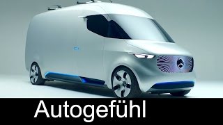 Mercedes Vision Van future MB Sprinter concept drones amp semiautomatic delivery systems [upl. by Weiner]