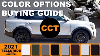 2021 Kia Telluride  Color Options Buying Guide with Nightfall [upl. by Ilarrold439]