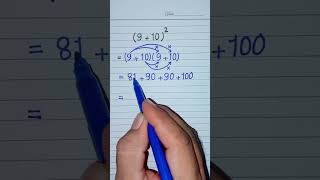 MindBlowing Math Algebra Trick Solves 910² in Seconds maths shorts [upl. by Nnaitsirk789]