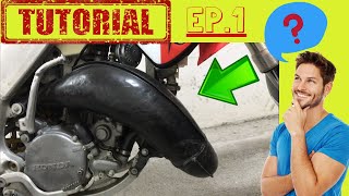 TUTORIAL Come montare marmitta moto 2t enduromotardcross [upl. by Nomae36]