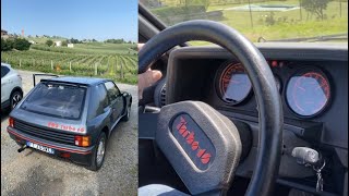 Peugeot 205 Turbo 16 onboard driving and sound [upl. by Aihtnis]