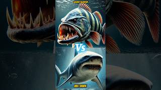 Goliath Tigerfish vs Bull Shark animals cute shorts shark goliathtigerfish [upl. by Yerdna437]