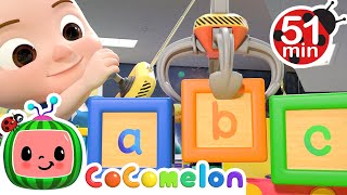 ABC Song with Building Blocks  CoComelon  Kids Cartoons amp Nursery Rhymes  Moonbug Kids [upl. by Erund870]