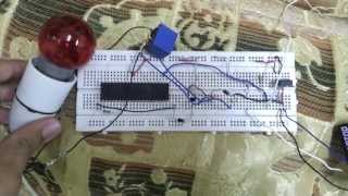 AUTOMATIC LIGHT CONTROL SYSTEM using LDR amp PIC16F887  AL3AQRAB [upl. by Quent]