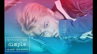 방탄소년단 BTS  보조개 DimpleIllegal • 3D AUDIO  BASS BOOSTED • [upl. by Auberbach636]