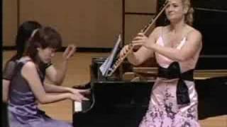 Amy Porter flute  Burton Sonatina mvt 1 [upl. by Ahsinev]