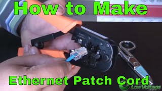 RJ45 How to make an Ethernet 568B Patch Cable [upl. by Alleon]