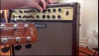 Behringer ACX1800 acoustic guitar amplifier reviewdemotutorial [upl. by Misa384]