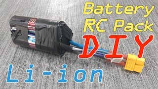 RC Battery Pack made with 18650 cells  3S1P HOW TO [upl. by Normalie]