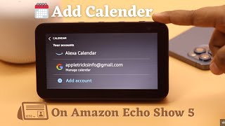 Connect Google Calendar on Amazon Echo Show AddDelete Calendar Events [upl. by Anilat624]