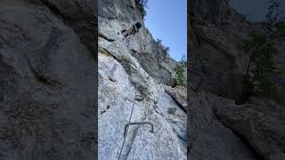 Via Ferrata Charmey Plein vide 1  premiers dévers [upl. by Sairtemed341]