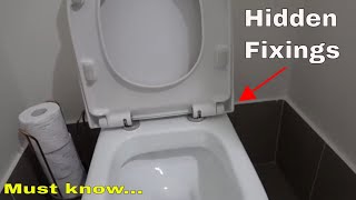 How to fix a toilet seat with hidden fixings [upl. by Tracy668]