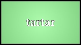 Tartar Meaning [upl. by Svoboda]