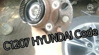 HYUNDAI complains of ABS C1207 CodeRear Left Wheel Speed Sensor Range Or Performance [upl. by Dibru260]