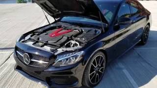 2016 Mercedes C450  C43 AMG Review  Exhaust startup drive and tunnel sounds [upl. by Atiuqrahs501]